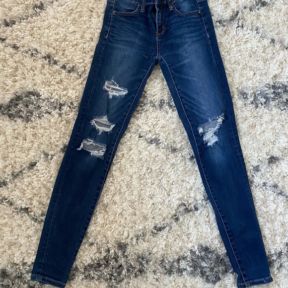 American Eagle Ne(x)t Level Stretch Jeggings 0 Reg - Picture 2 of 4